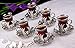 Turkish Tea Set for 6 - Glasses with Holders Tray & Spoons,7Oz (Silver)