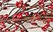 Winter and Christmas Artificial Red Pip Berry Garland - Festive Rustic Berries, Farmhouse Home Decor for Table Arrangements, Fireplace Mantel, and Christmas Decorations (54