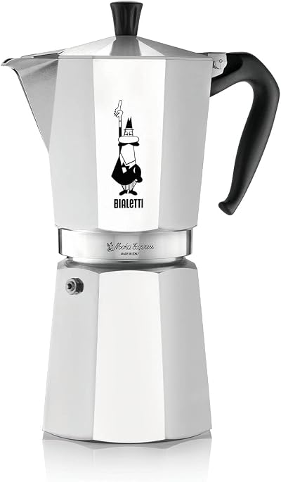 Bialetti Moka Express 18 Cup Aluminium Stovetop Coffee Maker Silver