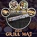 D&S Group Grill Mat - Set Of 3 BBQ Grilling Mats For All Types Of Grills - Grill Mats - Heat Resistant Barbeque Topper With Nonstick Surfaces - Super-Thin Grill Cooking Pad - Silicone Brush Included