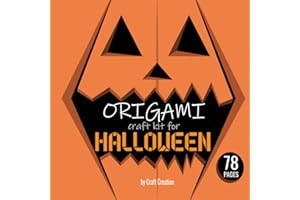 Origami Craft Kit for Halloween: Halloween craft book for kids. 25 character to create: ghost, spider, skeleton, bat, pumpkin