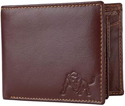 WILDBUFF Brown RFID Protected Men's Leather Wallet