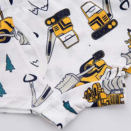 benetia Boys Underwear Briefs Soft Cotton Cars Dinosaur 6-Pack Size 6 7