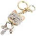 Pink Cute Kitten Bling Crystals Rhinestone Key Chain Keyring Holder Handbag Charm