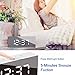 GLOUE Led Digital Alarm Clock,Alarm Clocks Bedside Temperature Display- Snooze and Large Display- Adjustable Brightness - USB Port and Battery Back Up, Bedroom Mirror Travel Alarm (White Light)