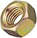 Steel Hex Nut, Zinc Yellow-Chromate Plated Finish, Grade 8, 5/16