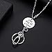 Crimmy Lanyards for Id Badges for Women Teachers, Inspirational Necklace Lanyards Key Chain Holder, Silver Stainless Steel