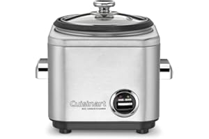 Cuisinart CRC-400P1 4 Cup Rice Cooker, Stainless Steel Exterior