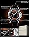Mens Quartz Watch, Analog Watches Fashion Sports Dress Waterproof Business Casual Wrist Watch with Silicone Rubber Band 30M 3ATM Water Resistant