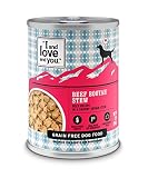I and love and you Naked Essentials Wet Dog Food - Grain Free and Canned, Beef, 13-Ounce, Pack of 12 Cans
