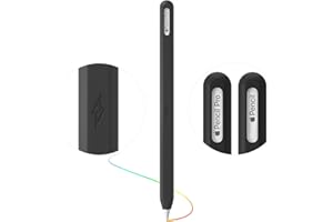 AKSHFETH Ultra Thin Protective Pencil Cover for Apple Pencil Pro &Apple Pencil 2nd Gen Silicone Case Sleeve Compatible with Apple Pencil Pro (Black)