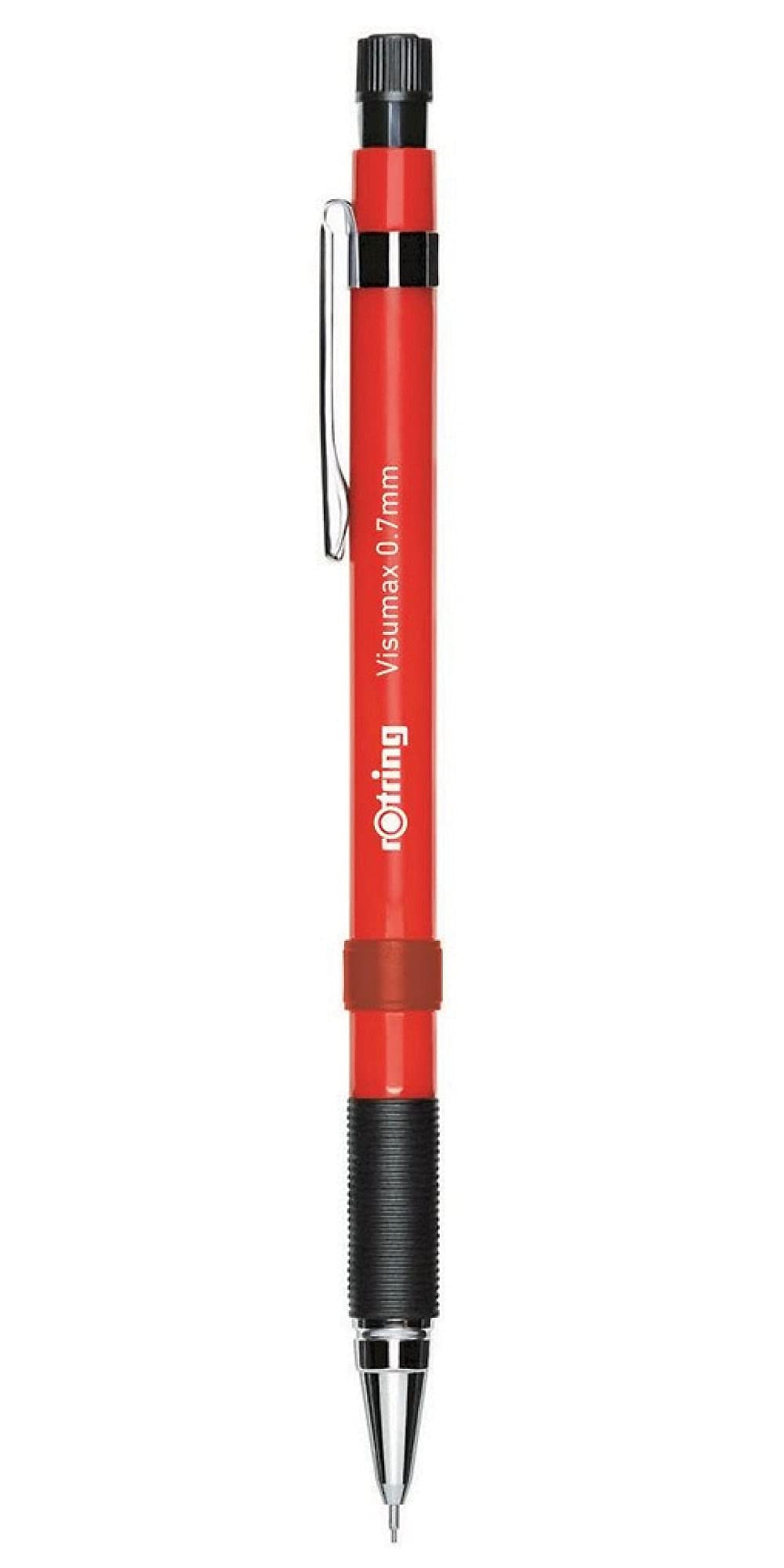 rOtring Visumax Mechanical Pencil | 0.7 mm | 2B Lead | Red Barrel | 12 Count
