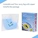 Gimars Portable Folding Reusable Travel Toilet Potty Training Seat Covers Liners with Carry Bag for Babies, Toddlers and Kids, Blue