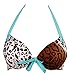 Sexy Women Girl Lady Leopard Swimsuit Swimwear Padded Bikini Push Up Green Small