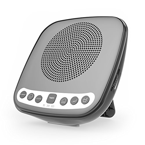 INLIFE Sound Machine Sleep Therapy White Noise Machine with FM Radio, Timers and Battery Charging Options for Babies, Adults and Travellers