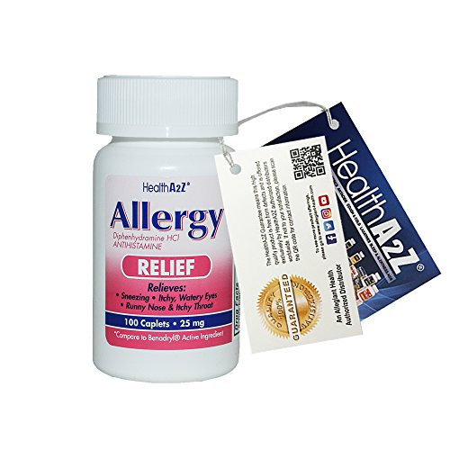 HealthA2Z Allergy Relief, Compare to Benadryl® Active Ingredient