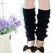Socks,toraway Women Leg Warmers Knitted Crochet Long Socks (Black)