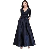 jessica howard lace surplice bodice taffeta ball gown