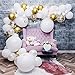 White & Gold Balloon Garland Kit (111, White & Gold)