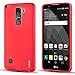 LG Stylo 2 Case, LG Stylus 2 Case, J&D [Drop Protection] [Slim Cushion] [Lightweight Bumper] Shock Resistant Protective Slim Case for LG Stylus 2/Stylo 2 - Red