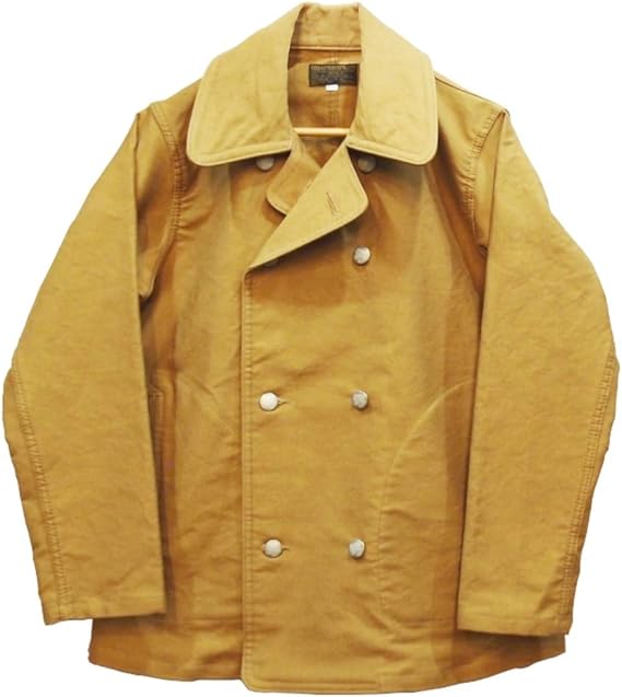 Amazon デラックスウエア Naval ミドルピーコート Deluxeware Easy Navy D 17 国産 日本製 メンズ アメカジ ジャケット Pコート Tankkhaki S コート ジャケット 通販