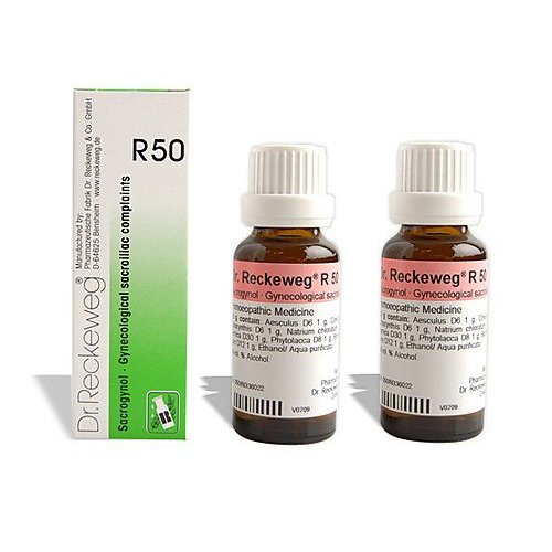 2 LOT X Dr. Reckeweg - Homeopathic Medicine - R50 Gynae Sacroiliac complaints