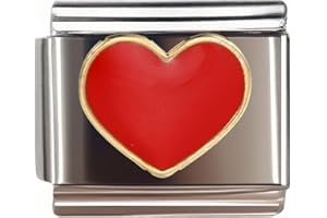 Italian Bracelet Charm,9mm,Rainbow Nested Star,Sentiments & Affections > Colorful Heart