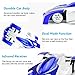 Toy Cars for 5-10 Year Old Boys Joyfun Wall Climbing Car Remote Control Car 2.4GHz RC Racing Car Spiderman Car Toys for Kids Wall Stunt Climber Christmas Birthday Gifts Blue