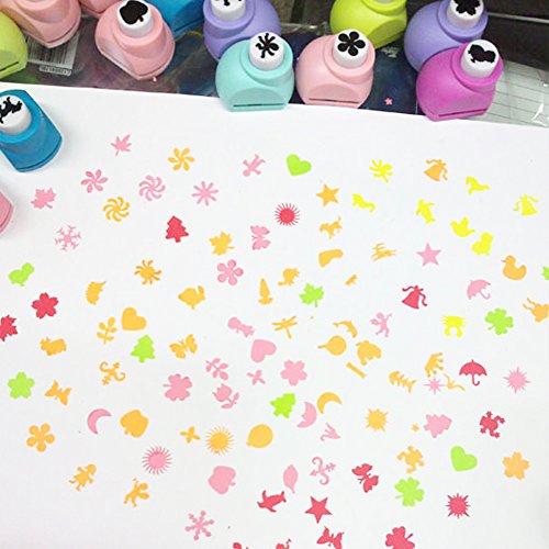 Rimobul Mini Paper Craft Punch - Set of 48 (Random Cutting Shape)