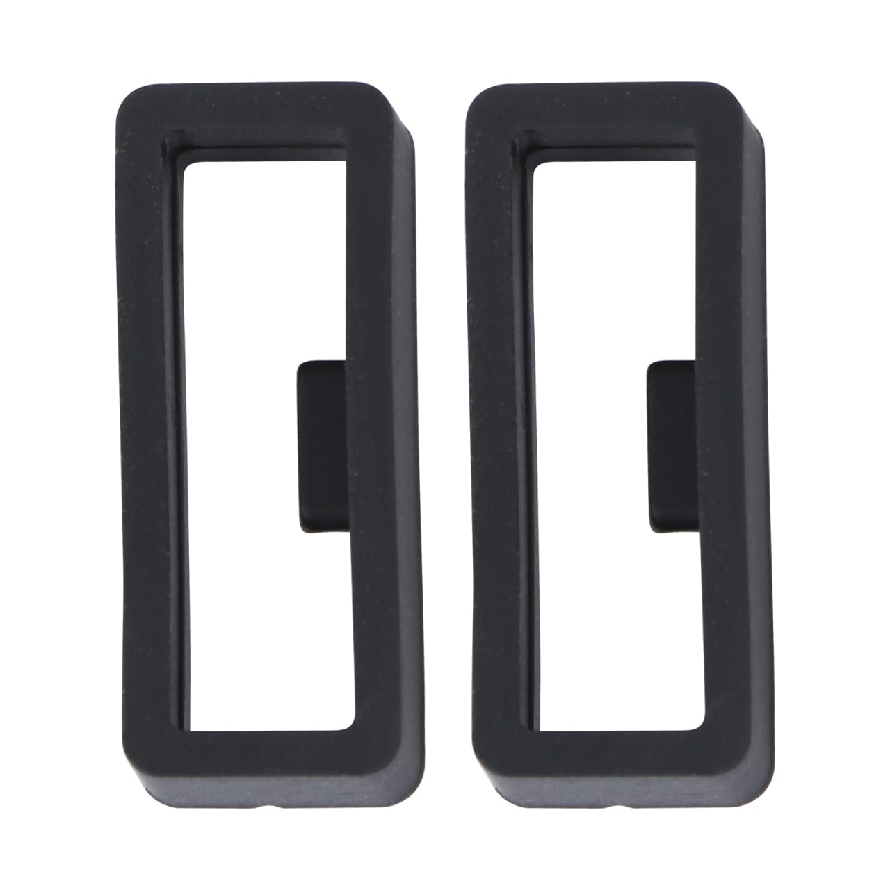 iplusmile 2PCS Silicone Watch Band Strap Loops Compatible with Garmin X5, Anti-Slip and Comfortable, Inner Diameter 22mm, Easy to Install, Black