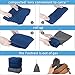 MEILE Travel Foot Rest Pillow, Portable Inflatable with Double Hand Pump Adjustable Three Layers Height Pillow for Foot Rest on Airplanes,Cars,Buses,Trains,Office Kids to Sleep