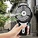 D-FantiX Handheld Fan Battery Operated Portable Water Misting Fan Personal Mist Fan for Travel, Home and Outdoor (Black)