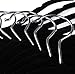 Zoyer Velvet Shirt Hangers - 50 Pack - Premium Velvet Suit/Dress Hanger - Heavy Duty & Non Slip Standard Hangers - Black
