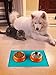 PETCEE Large Cat Bowl Mat is Water-Proof and Non-Toxic