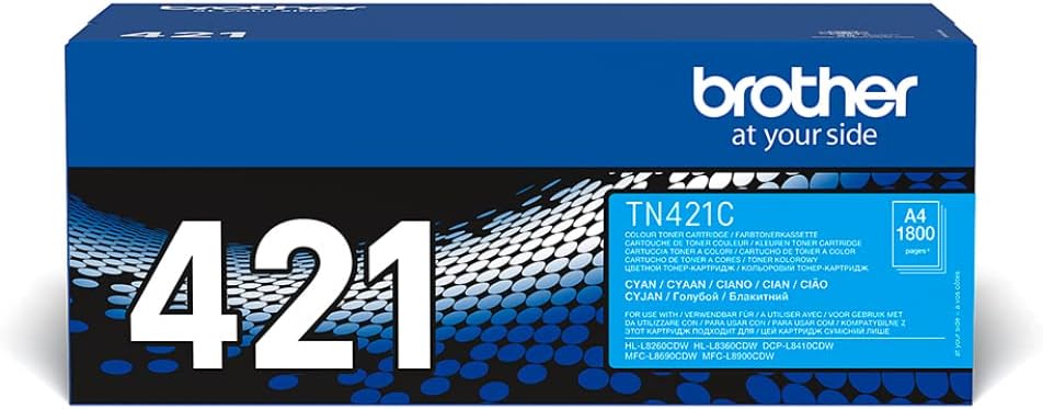 Brother TN-421C Cyan Toner Cartridge Standard Yield 1 Pack