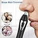 Nose Hair Trimmer for Men - Ear Hair Eyebrow Beard Bikini Clippers 4-in-1 Professional Facial & Body Shaver for Women, Wet/Dry Water Resistant USB Rechargeable Electric Epilator