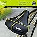 Large Bike Seat Cushion Gel Padded Cover – Bicycle Wide Soft Saddle Pad | 10x11in | with Waterproof Cover – Exercise Stationary Spin Bike Road Mountain Cruiser Bike Used for Indoor | Gym – Men & Womenthumb 1