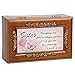 Cottage Garden Sister You Mean The World to Me Woodgrain Embossed Jewelry Music Box Plays What Friends are for