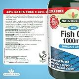 Natures Aid Fish Oil 1000 mg – Omega-3 DHA EPA 120 Softgels High Strength view 6