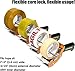 Rapid-Replace Packing Tape Dispenser Gun with Extra Blade by LDS Industry, 2 in (50mm) Lightweight Ergonomic Industrial Handheld Heavy Duty Tape Cutter for Carton, Packaging and Box Sealing, Orange