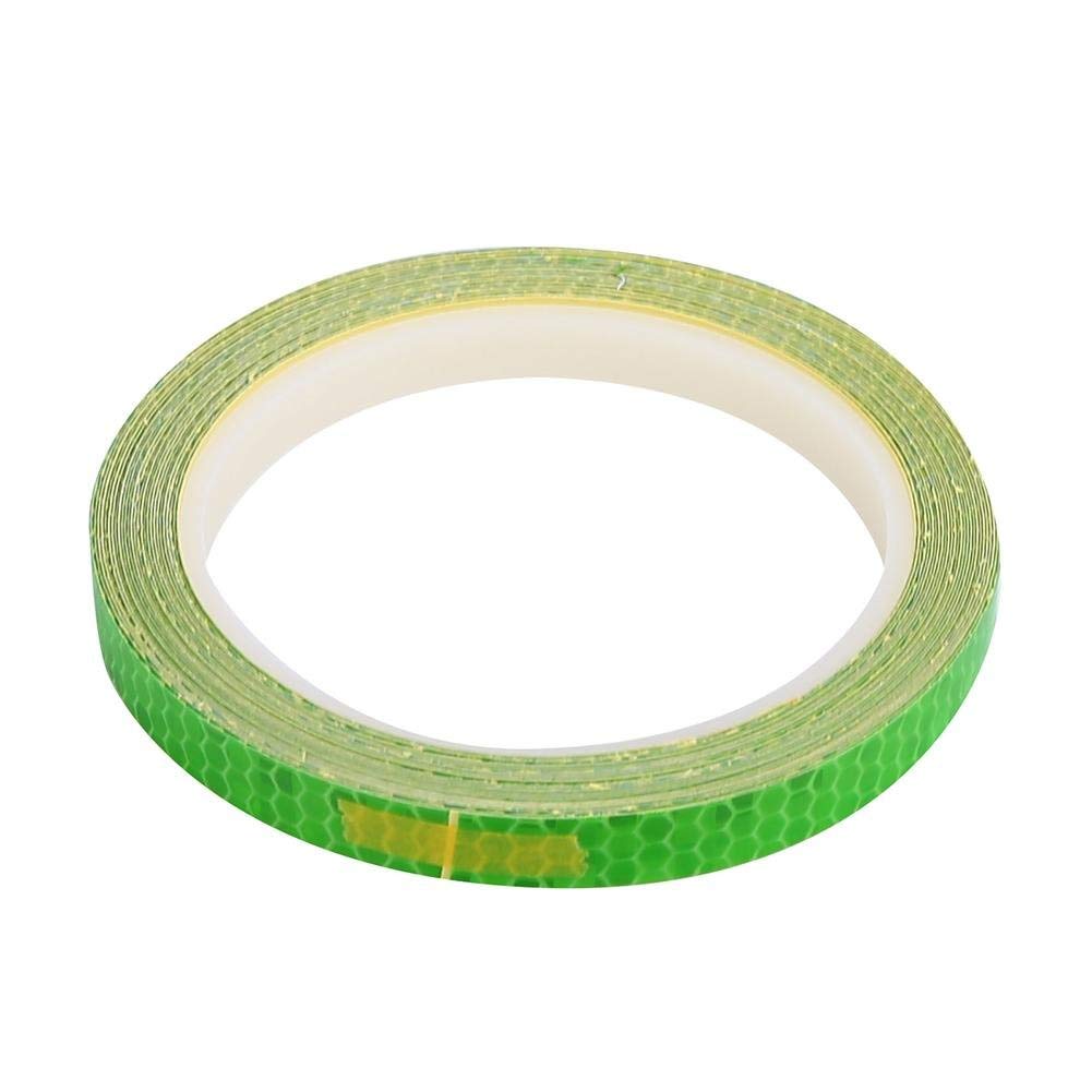 VGEBY 2 Rolls Bicycle Reflective Tape, Self-adhesive Waterproof Bike Wheel Rim Stickers Reflector with Adhesive Backing(Green) Lime Green Bicycle Stickers Lime Green Bicycle Stickers