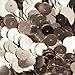 10mm Flat Sequins Silver Loose Sequins Paillettes for Embroidery, Applique, Arts, Crafts, and embell