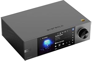 EVERSOLO DMP-A6 Gen 2 Hi-Fi Music Streamer, Wireles Audio Player, Digital Music Streamer, DAC, Music Service&Streaming, DSD512, EOS Audio Engineer,PCM768kHz/32Bit Bluetooth 5.0, Exclusive App