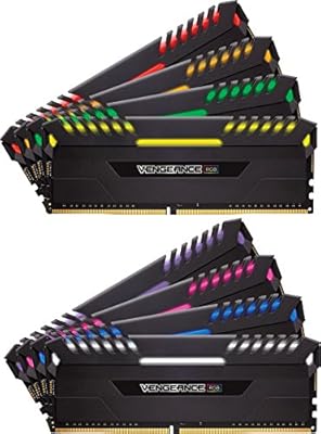 Corsair Vengeance RGB 16GB (2x8GB) DDR4 2666MHz C16 Desktop Memory - Black