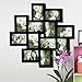 Adeco Decorative Black Wood Wall Hanging Collage Picture Photo Frame, 12 Openings, 4x6 inches
