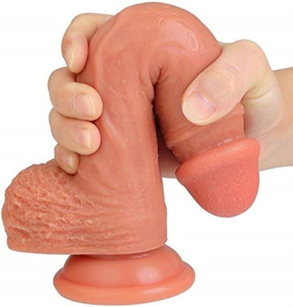 8.7" Realistic Glass D!ldo Huge Super Soft Ergonomic Design Stick with Powerful Suction Cup, Safety Silicone Material RSOIRS 522