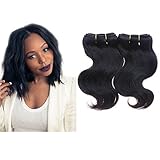 Emmet Brazilian Hair Extension Ombre Color Can be Dyed and Permed Body Wave Easy Installing&Sewing 8Inch Short 7A 100% Human Hair Weave 2PCS/Lot 50g/Piece, with Hair Care Ebook (1B)