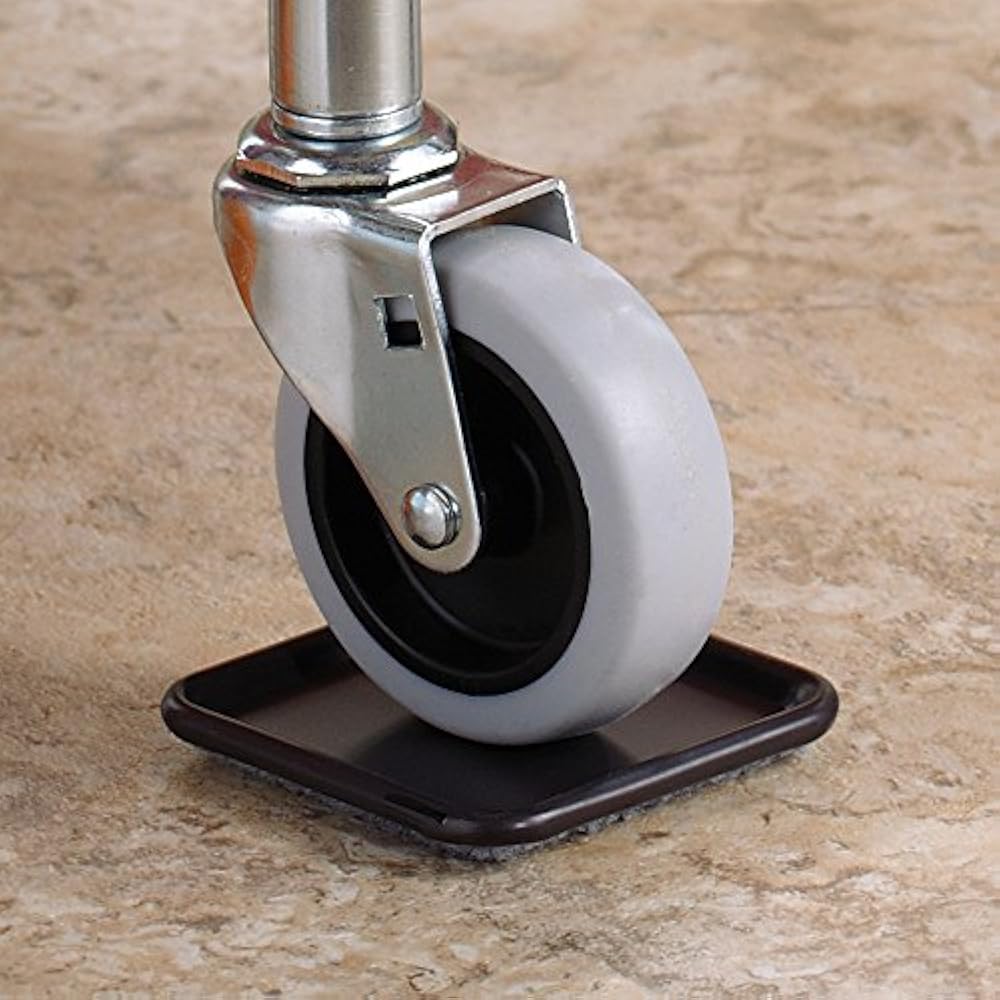 4291995N Furniture Caster Cups Square Carpeted Bottom Hard Floor