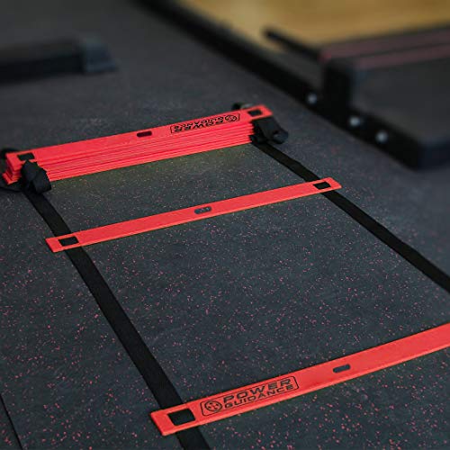 POWER-GUIDANCE-Agility-Ladder-20-Feet-for-Speed-Agility-Trainning-Quick-Footwork-Exercise-with-12-Plastic-Rungs-4-Pegs-Carry-Bag-10-Sports-Cones