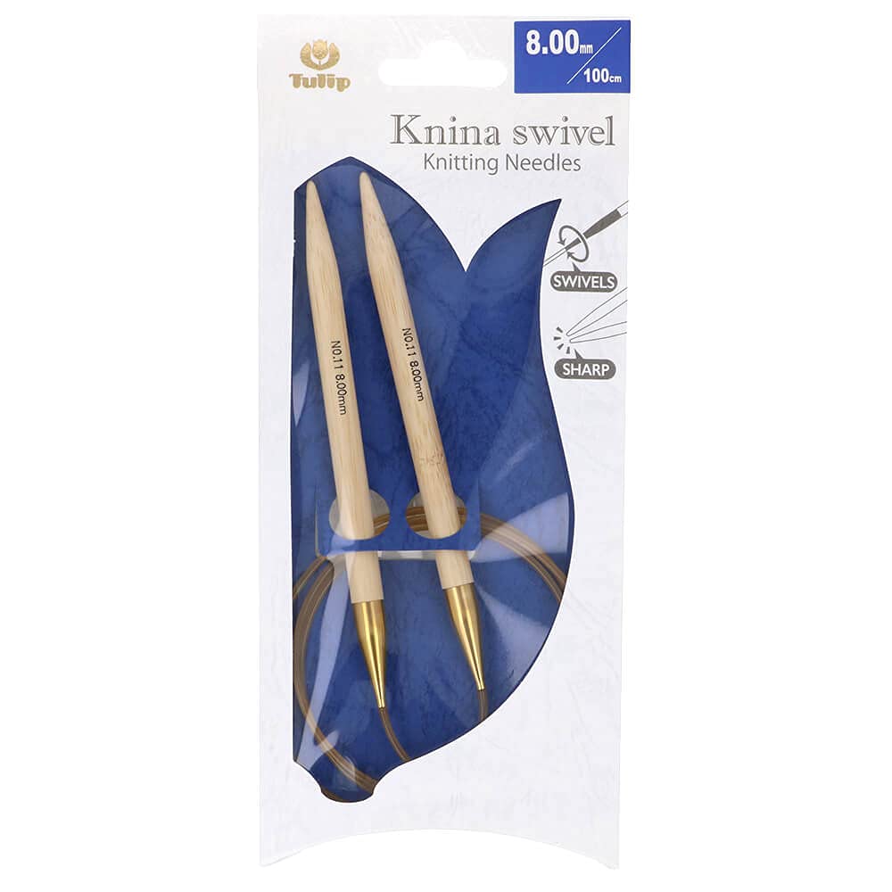 Tulip Knina Swivel Circular Needle 100 cm 8.00 mm - 1 piece